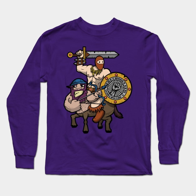 Barbarian Ninja Long Sleeve T-Shirt by urban_ninja